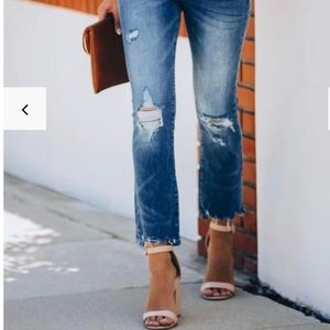 Vici Collection - Kade Mid Rise Kick Flare Denim